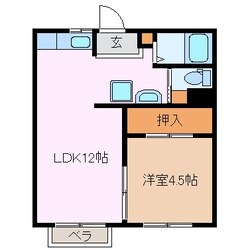 阿漕駅 徒歩20分 2階の物件間取画像